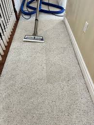 Carpet installation in progress